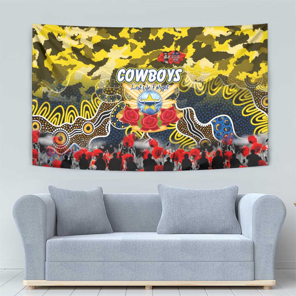 Cowboys ANZAC Day Tapestry Australian Army - Lest We Forget