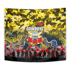Cowboys ANZAC Day Tapestry Australian Army - Lest We Forget