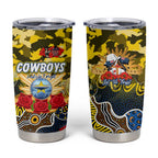 Personalized Cowboys ANZAC Day Tumbler Cup Australian Army - Lest We Forget