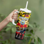 Personalized Cowboys ANZAC Day Tumbler With Handle Australian Army - Lest We Forget