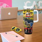 Personalized Cowboys ANZAC Day Tumbler With Handle Australian Army - Lest We Forget