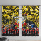 Cowboys ANZAC Day Window Curtain Australian Army - Lest We Forget