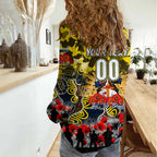Personalized Cowboys ANZAC Day Women Casual Shirt Australian Army - Lest We Forget