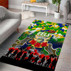 Eels ANZAC Day Area Rug Australian Army - Lest We Forget