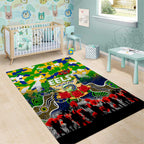 Eels ANZAC Day Area Rug Australian Army - Lest We Forget
