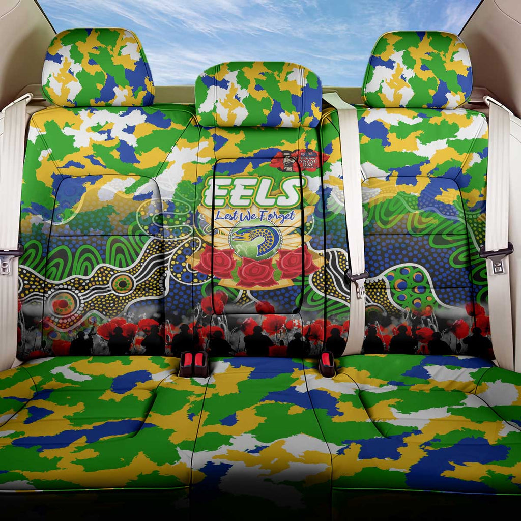 Eels ANZAC Day Back Car Seat Cover Australian Army - Lest We Forget