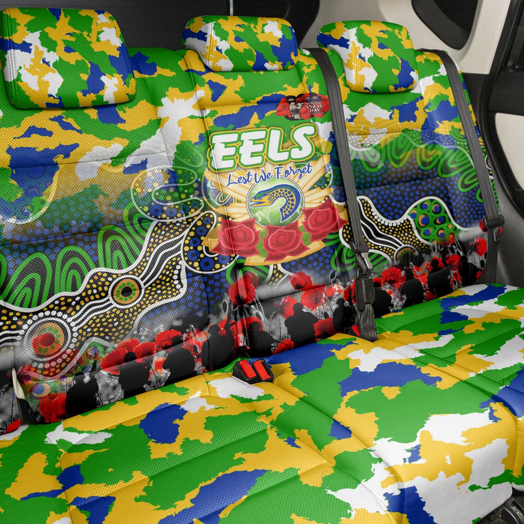 Eels ANZAC Day Back Car Seat Cover Australian Army - Lest We Forget