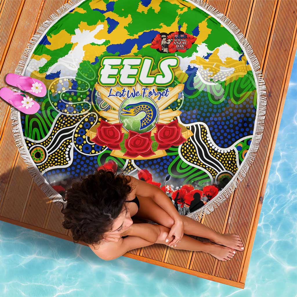 Eels ANZAC Day Beach Blanket Australian Army - Lest We Forget