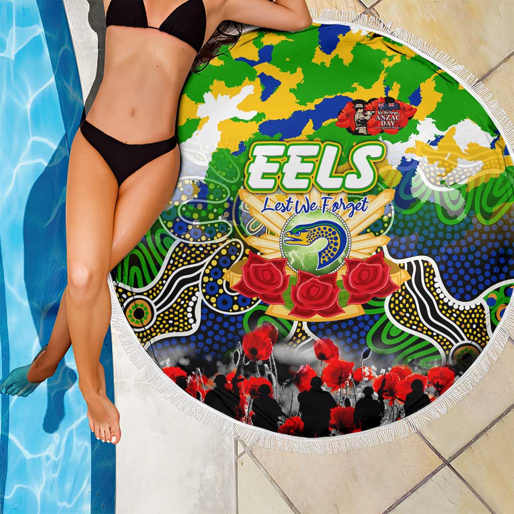 Eels ANZAC Day Beach Blanket Australian Army - Lest We Forget