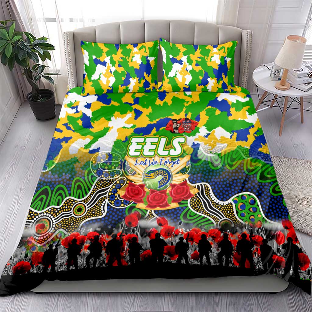 Eels ANZAC Day Bedding Set Australian Army - Lest We Forget