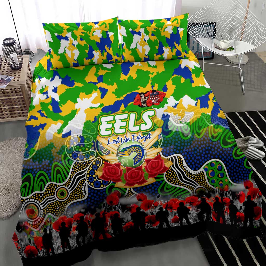 Eels ANZAC Day Bedding Set Australian Army - Lest We Forget