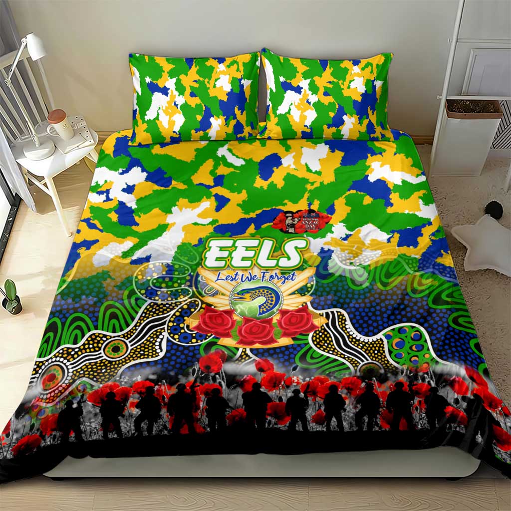 Eels ANZAC Day Bedding Set Australian Army - Lest We Forget
