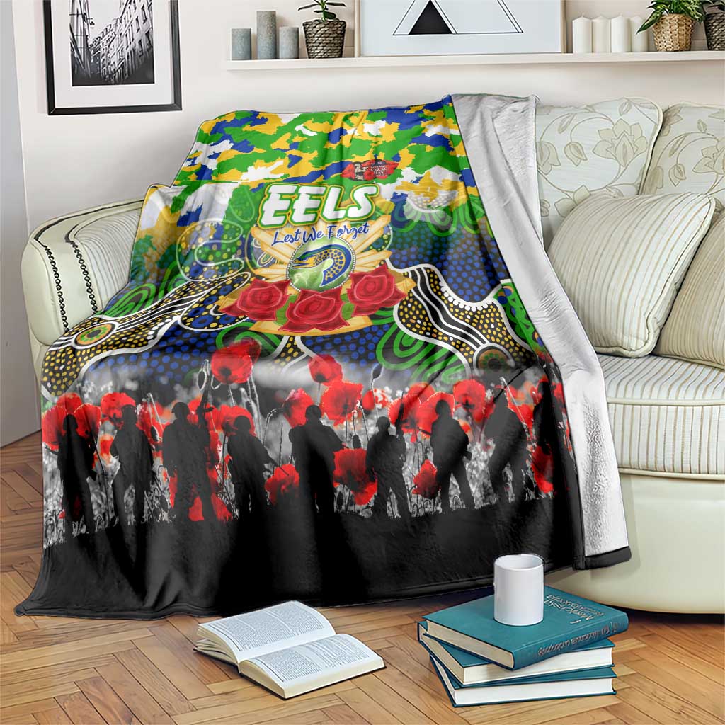 Eels ANZAC Day Blanket Australian Army - Lest We Forget