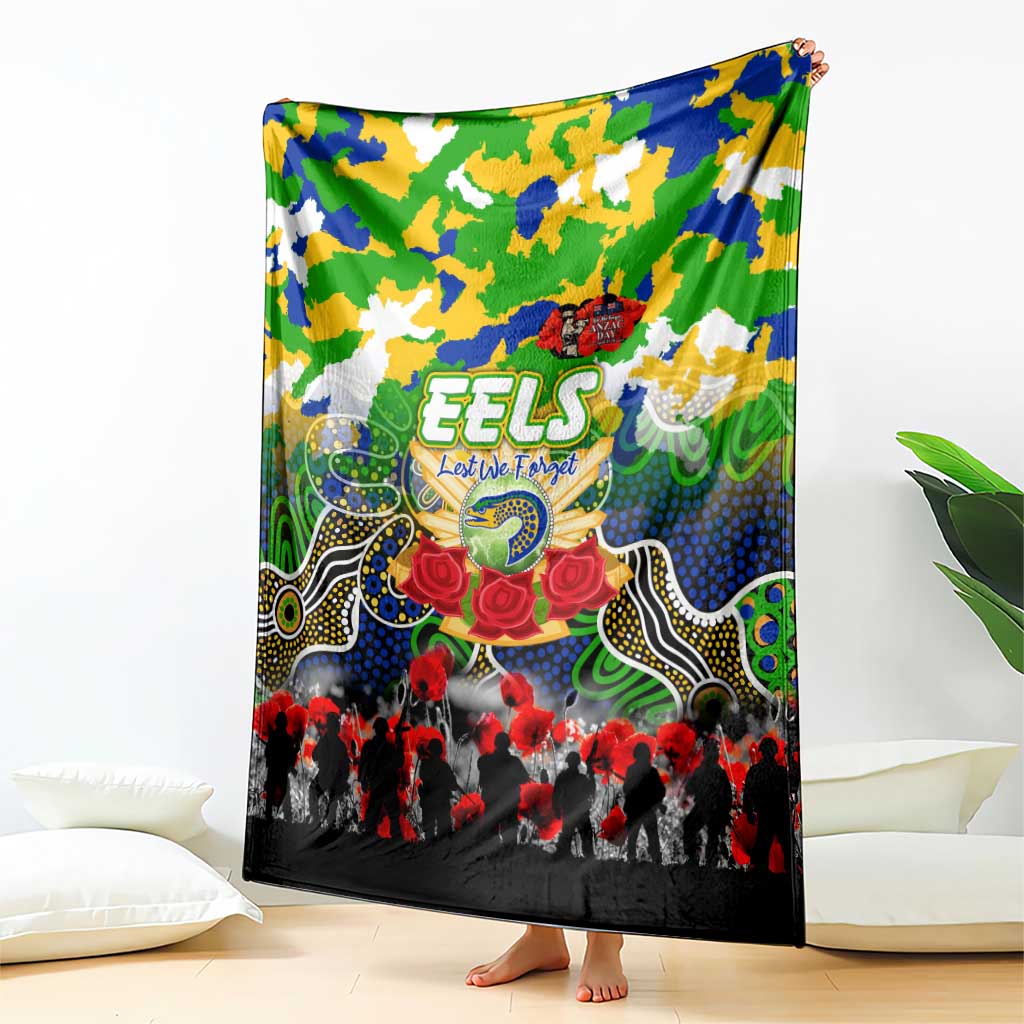 Eels ANZAC Day Blanket Australian Army - Lest We Forget