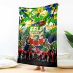 Eels ANZAC Day Blanket Australian Army - Lest We Forget