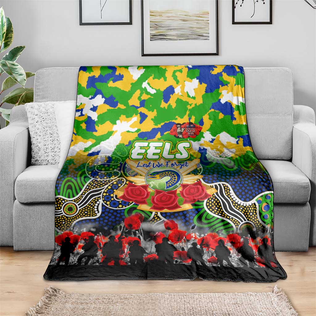 Eels ANZAC Day Blanket Australian Army - Lest We Forget