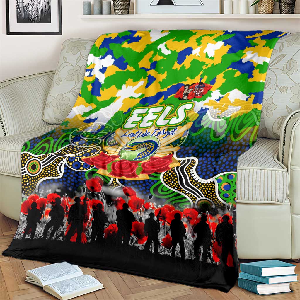 Eels ANZAC Day Blanket Australian Army - Lest We Forget