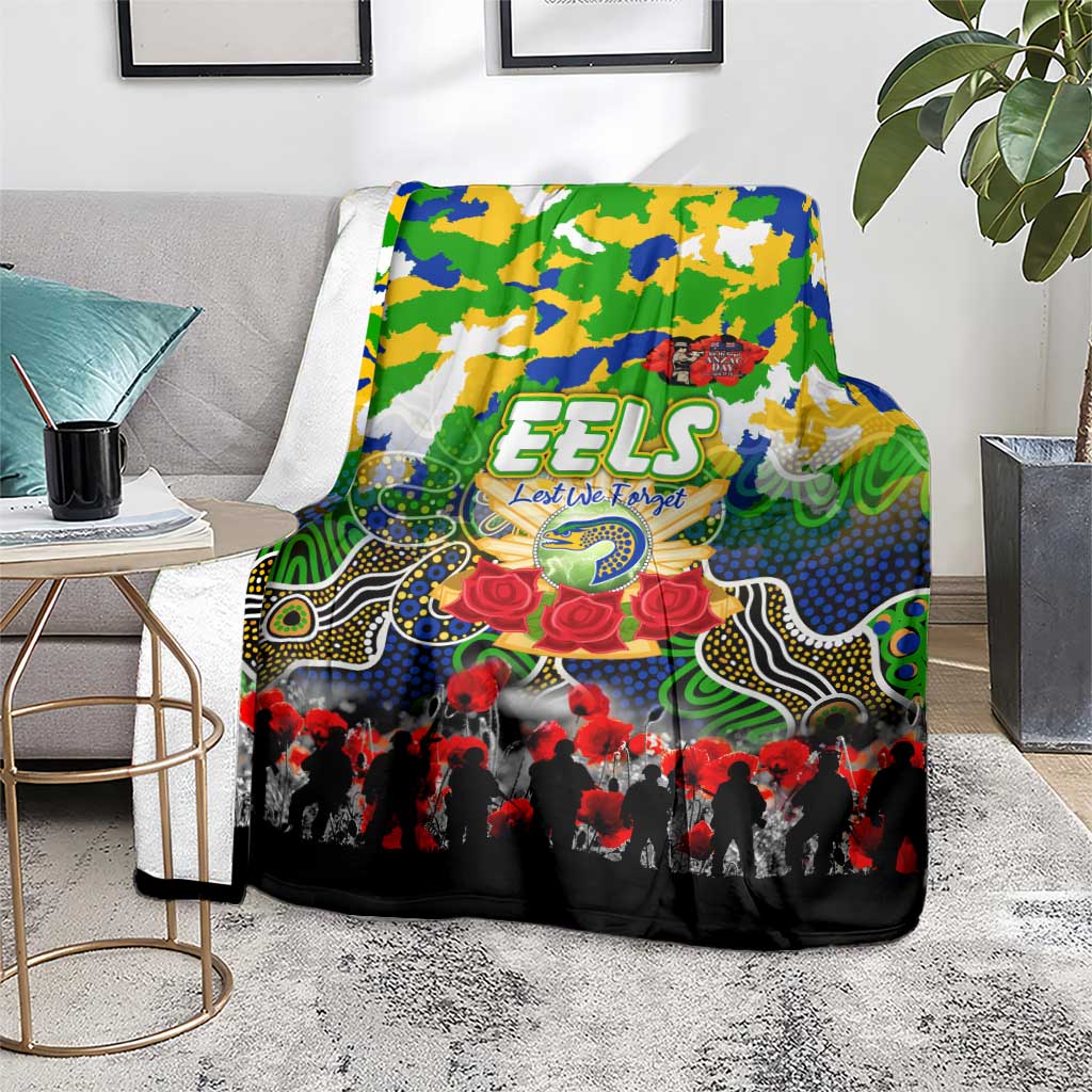 Eels ANZAC Day Blanket Australian Army - Lest We Forget