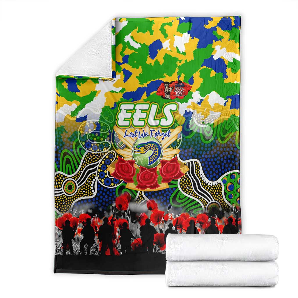 Eels ANZAC Day Blanket Australian Army - Lest We Forget