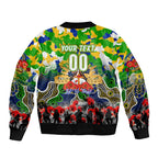 Personalized Eels ANZAC Day Bomber Jacket Australian Army - Lest We Forget