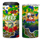 Personalized Eels ANZAC Day 4 in 1 Can Cooler Tumbler Australian Army - Lest We Forget