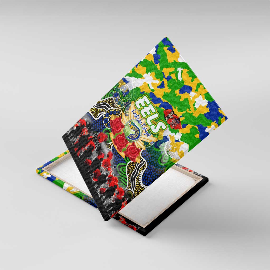 Eels ANZAC Day Canvas Wall Art Australian Army - Lest We Forget