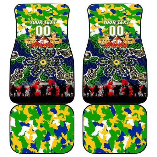 Eels ANZAC Day Car Mats Australian Army - Lest We Forget