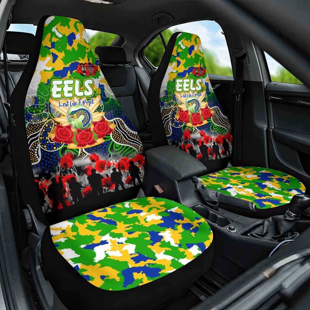 Eels ANZAC Day Car Seat Cover Australian Army - Lest We Forget