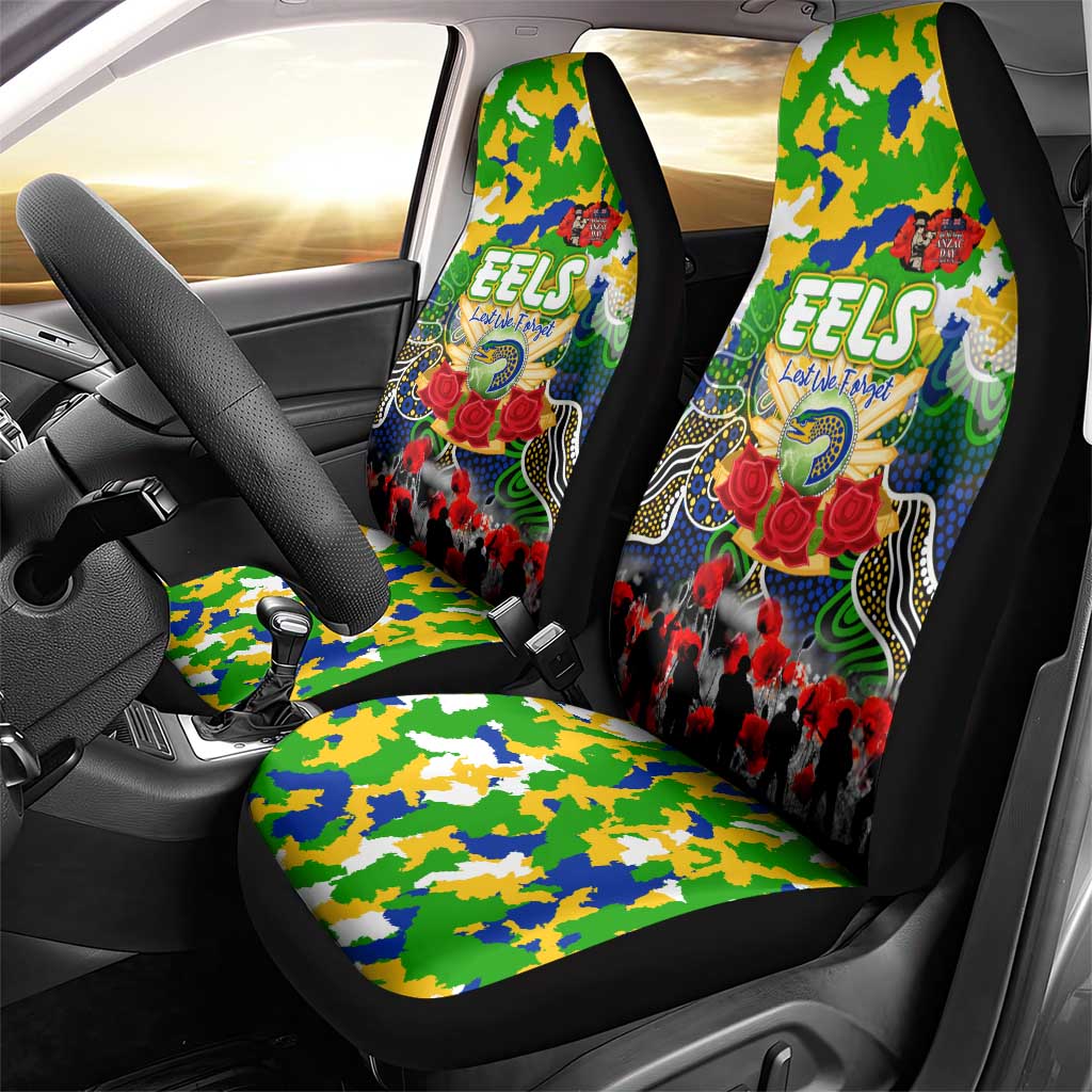 Eels ANZAC Day Car Seat Cover Australian Army - Lest We Forget