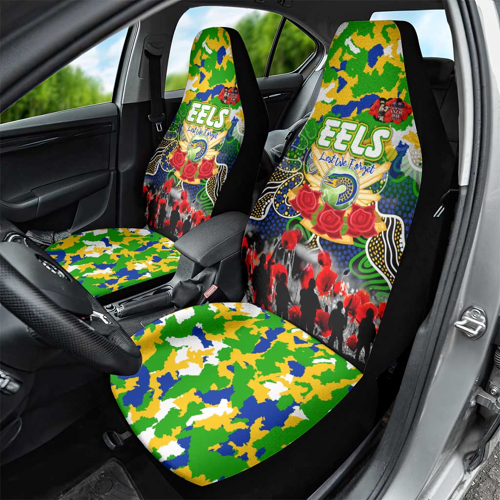 Eels ANZAC Day Car Seat Cover Australian Army - Lest We Forget