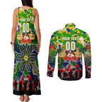 Personalized Eels ANZAC Day Couples Matching Tank Maxi Dress and Long Sleeve Button Shirt Australian Army - Lest We Forget