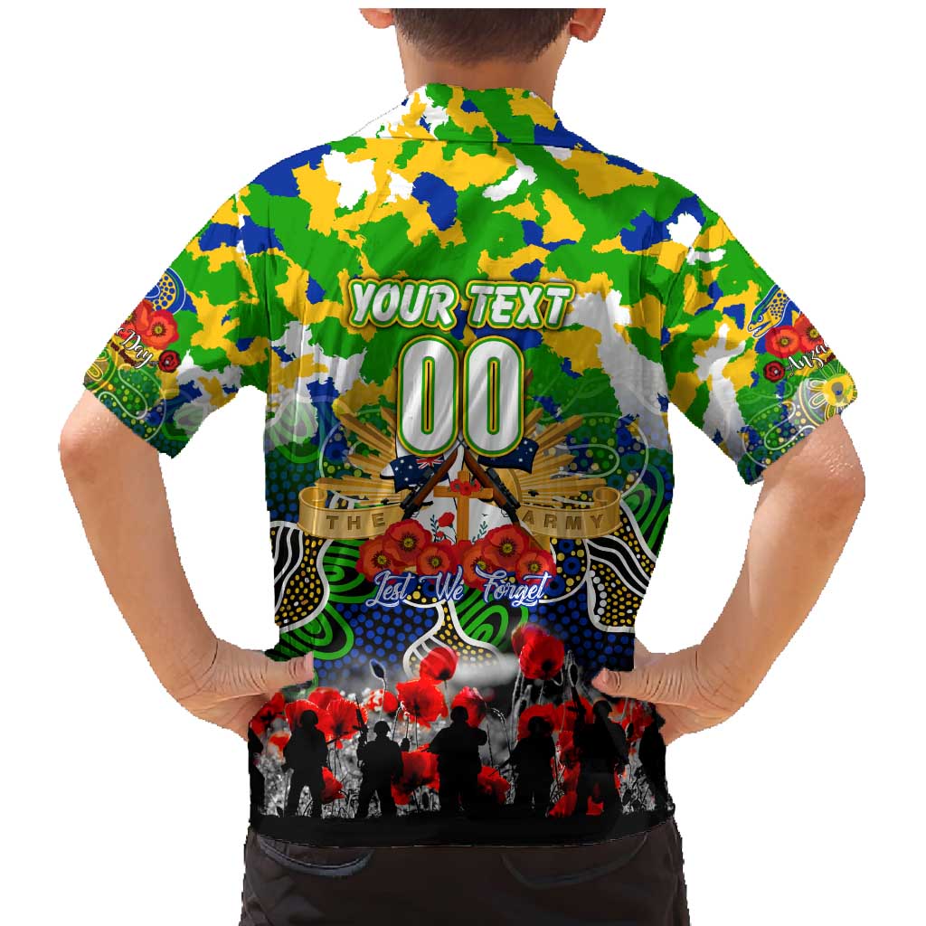 Personalized Eels ANZAC Day Family Matching Mermaid Dress and Hawaiian Shirt Australian Army - Lest We Forget