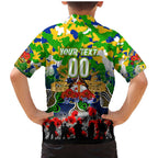Personalized Eels ANZAC Day Family Matching Mermaid Dress and Hawaiian Shirt Australian Army - Lest We Forget