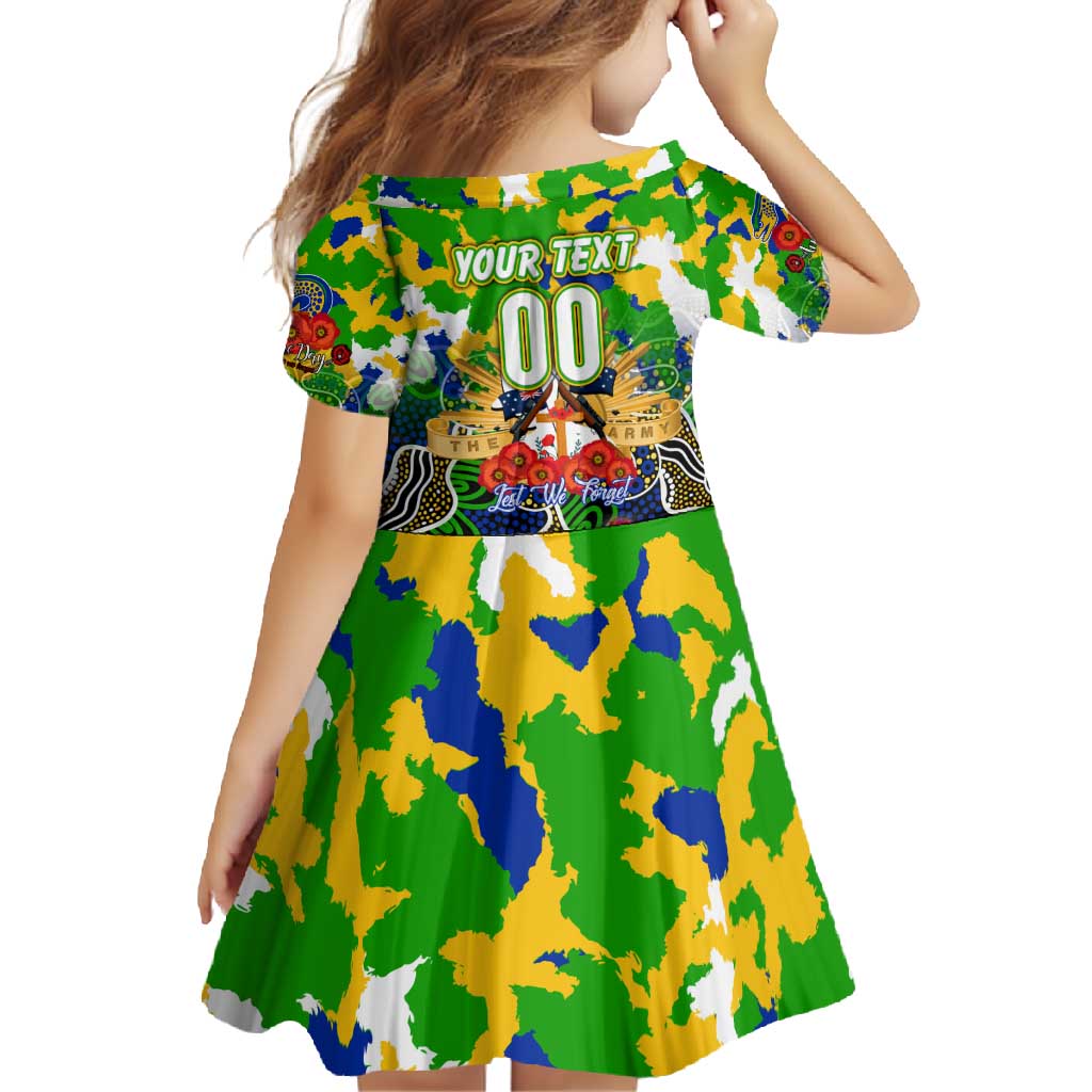 Personalized Eels ANZAC Day Family Matching Mermaid Dress and Hawaiian Shirt Australian Army - Lest We Forget