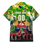 Personalized Eels ANZAC Day Family Matching Mermaid Dress and Hawaiian Shirt Australian Army - Lest We Forget