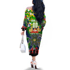 Personalized Eels ANZAC Day Family Matching Off The Shoulder Long Sleeve Dress and Hawaiian Shirt Australian Army - Lest We Forget