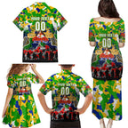 Personalized Eels ANZAC Day Family Matching Puletasi and Hawaiian Shirt Australian Army - Lest We Forget