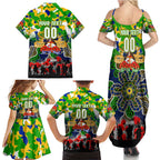 Personalized Eels ANZAC Day Family Matching Summer Maxi Dress and Hawaiian Shirt Australian Army - Lest We Forget