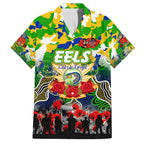 Personalized Eels ANZAC Day Family Matching Summer Maxi Dress and Hawaiian Shirt Australian Army - Lest We Forget