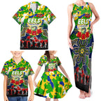 Personalized Eels ANZAC Day Family Matching Tank Maxi Dress and Hawaiian Shirt Australian Army - Lest We Forget