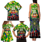 Personalized Eels ANZAC Day Family Matching Tank Maxi Dress and Hawaiian Shirt Australian Army - Lest We Forget