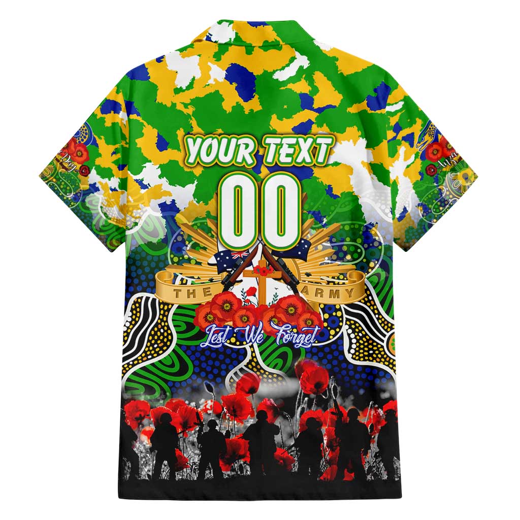 Personalized Eels ANZAC Day Hawaiian Shirt Australian Army - Lest We Forget