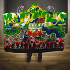 Eels ANZAC Day Hooded Blanket Australian Army - Lest We Forget