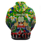 Personalized Eels ANZAC Day Hoodie Australian Army - Lest We Forget