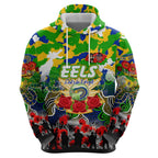 Personalized Eels ANZAC Day Hoodie Australian Army - Lest We Forget
