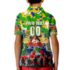 Personalized Eels ANZAC Day Kid Polo Shirt Australian Army - Lest We Forget