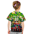 Personalized Eels ANZAC Day Kid T Shirt Australian Army - Lest We Forget
