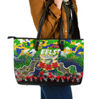 Eels ANZAC Day Leather Tote Bag Australian Army - Lest We Forget