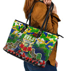 Eels ANZAC Day Leather Tote Bag Australian Army - Lest We Forget