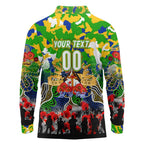 Personalized Eels ANZAC Day Long Sleeve Polo Shirt Australian Army - Lest We Forget